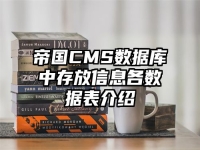 帝國CMS數據庫中存放信息各數據表介紹